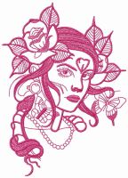 Time fairy 4 embroidery design