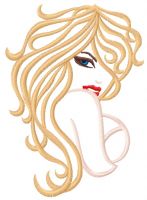 Beautiful girl 2 embroidery design