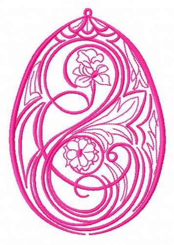 Easter egg 3 machine embroidery design