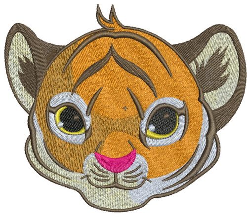 Little tiger 2 machine embroidery design