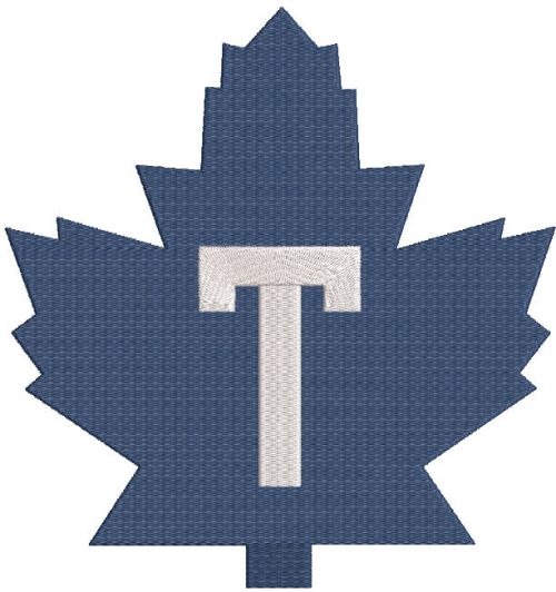 Toronto Maple Leafs logo embroidery design