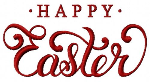 Happy Easter 8 machine embroidery design