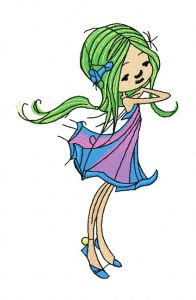 Young fairy 6 embroidery design