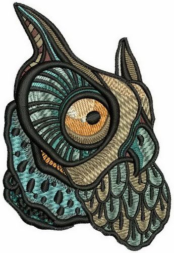 Wise owl 2 machine embroidery design