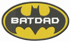 BatDad embroidery design