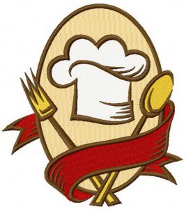 Cookery symbol embroidery design