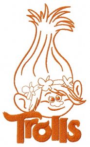 Princess Poppy 7 embroidery design