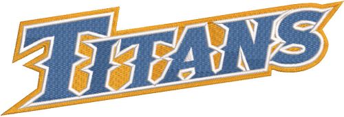 Cal State Fullerton Titans Secondary logo embroidery design