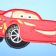 Lightning McQueen applique on embroidered t-shirt