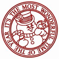 It's the most wonderful time of the year embroidery design