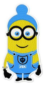 Happy Minion 2 embroidery design
