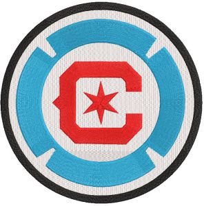 Chicago Fire Football Club Logo embroidery design