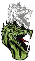 Dragon's shadow 10 embroidery design
