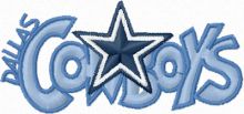Dallas Cowboys Logo embroidery design