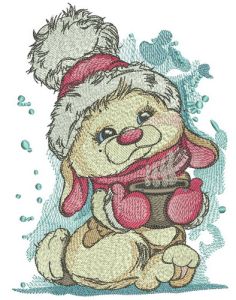 Cocoa for bunny embroidery design