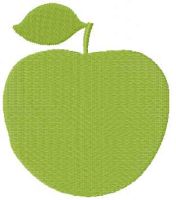 Green apple free embroidery design 2