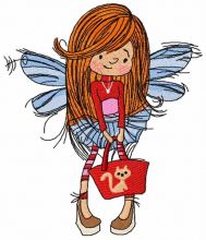Shopping fairy 6 embroidery design