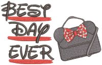 Best day ever embroidery design
