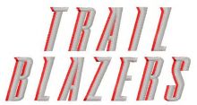 Portland Trail Blazers logo 3 embroidery design