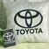 Embroidered pillowcase and cover with Toyota Logo 
