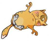 Cat's relax 3 embroidery design