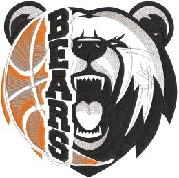 Bears American Football embroidery design