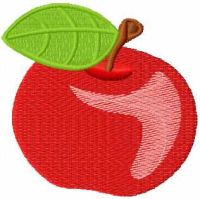 Apple free embroidery design 4