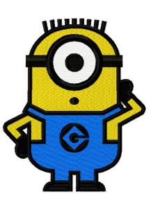 Silent Minion embroidery design