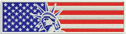 USA flag 2 machine embroidery design