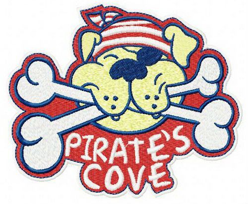 Pirate's cove machine embroidery design      