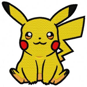 Pikachu 2 embroidery design