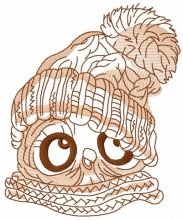 Snowy Owl Sweetheart embroidery design