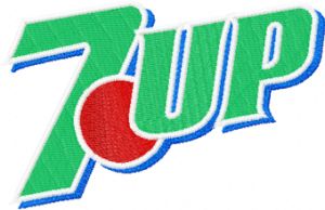 7up logo embroidery design