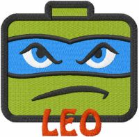 Leo tmnt embroidery design