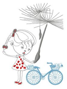 Girlish dreams 2 embroidery design