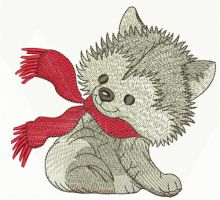 Husky 2 embroidery design