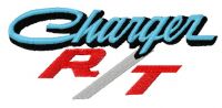 Dodge Charger R/T logo embroidery design