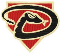 Arizona Diamondbacks cap insignia embroidery design