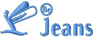 Be Jeans Logo machine embroidery design