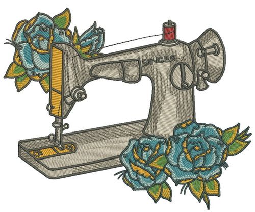 Singer sewing machine machine embroidery design