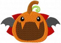 Pumpkin dracula free embroidery design
