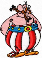 Obelix 2 embroidery design