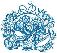 Ghzel basket embroidery design