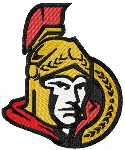 Ottawa Senators logo machine embroidery design