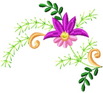 Flower Small Element 1 machine embroidery design