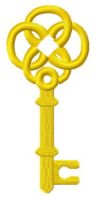 Golden key 4 embroidery design