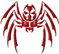 Spider 4 embroidery design
