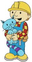 Bob and Pilchard embroidery design