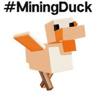 Mining Duck embroidery design