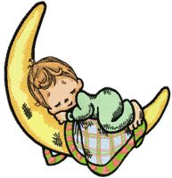 Precious Moments Sleeping Boy embroidery design